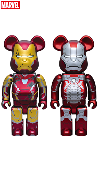 即購入可能ですHappyくじ「BE@RBRICK」IRONMAN ベアブリック賞全20種