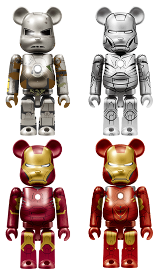 froman29◇ハッピーくじ BEARBRICK IRONMAN IY0320-8 - アメコミ