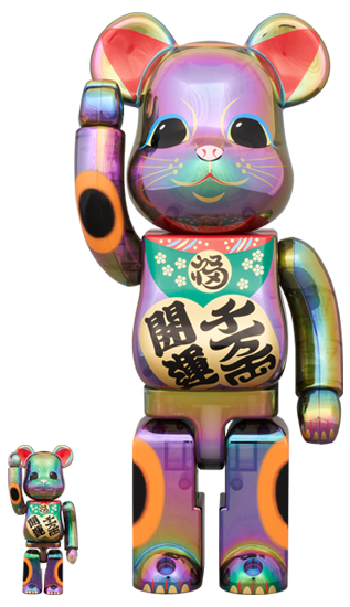 春の新作新品 未開封 BE@RBRICK 招き猫 透明メッキ 1000％ メディコムトイ MEDICOM TOY 東京ソラマチ店 限定 スカイツリー名物 キューブリック、ベアブリック