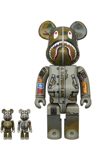 ホビーラジコンBearbrick BAPE x ALPHA Camo 100% \u0026 400%